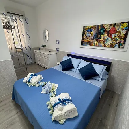 公寓 Casetta Blu Mondello Zona Partanna