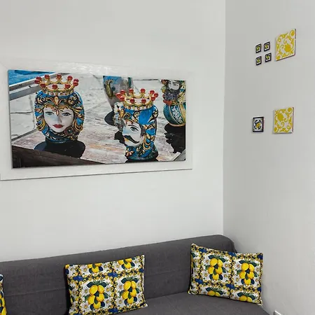 公寓 Casetta Blu Mondello Zona Partanna